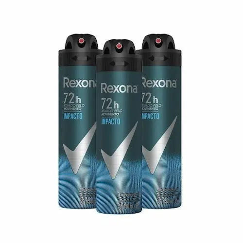 Desodorante Aerosol Rexona Men Impacto 72h 150ml