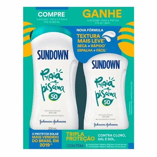 Kit Protetor Solar Sundown Praia e Piscina FPS50